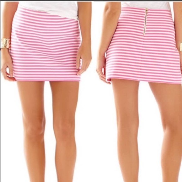 Lilly Pulitzer Dresses & Skirts - Lilly Pulitzer | Pink & White Striped Mini Skirt
